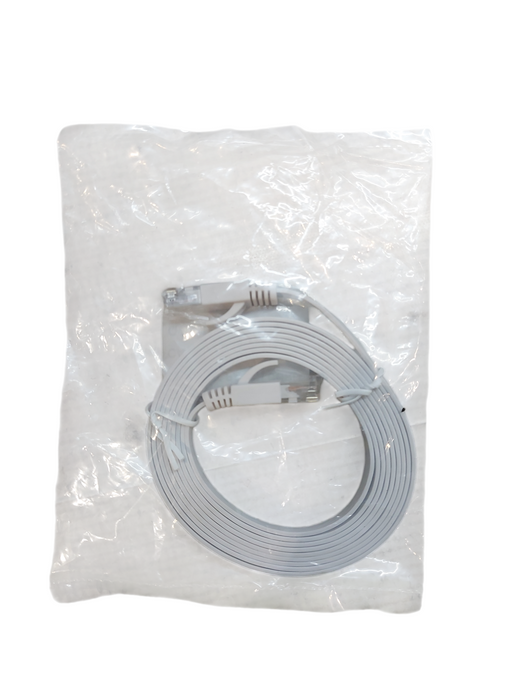 Lot 3x -  UTP Flat Patch Cord Cat6 2m white - LSP-5EB07 CAT5E UTP cord 7ft
