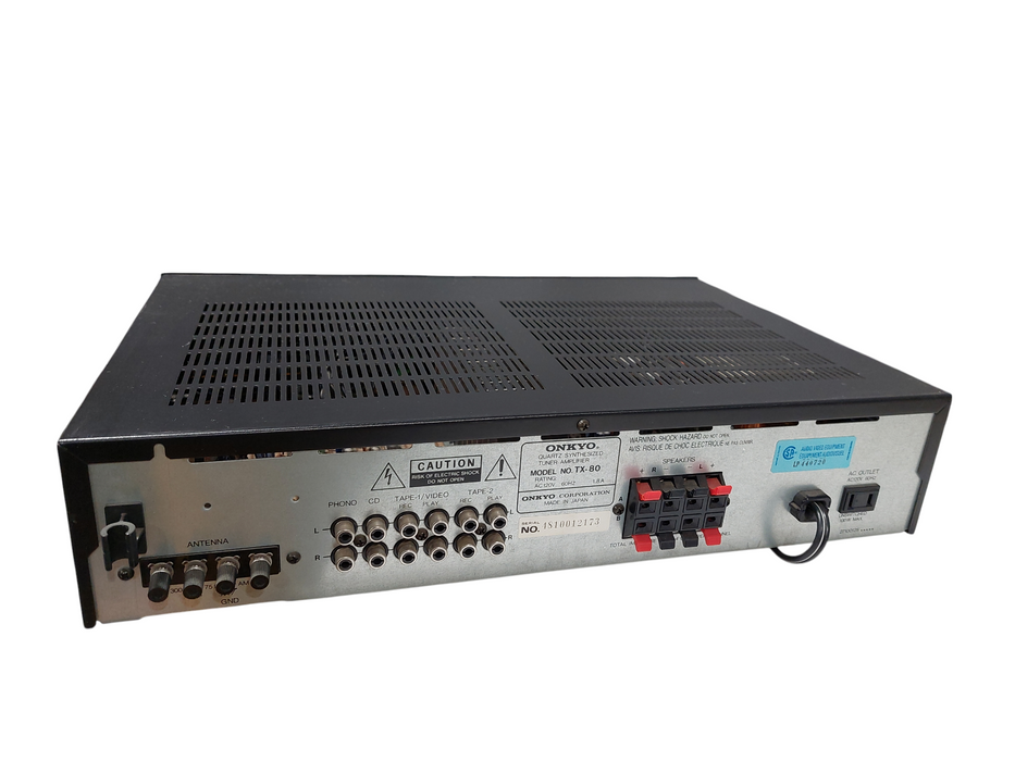 ONKYO Quarts Synthesized Tuner Amplifier Model: TX-80 =