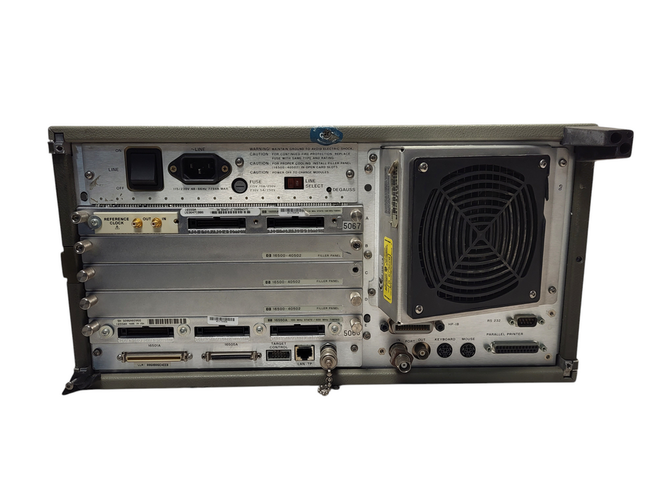 HP HEWLETT PACKARD 16500C LOGIC ANALYSIS SYTEM 115/230 VAC 775 VA MAX $