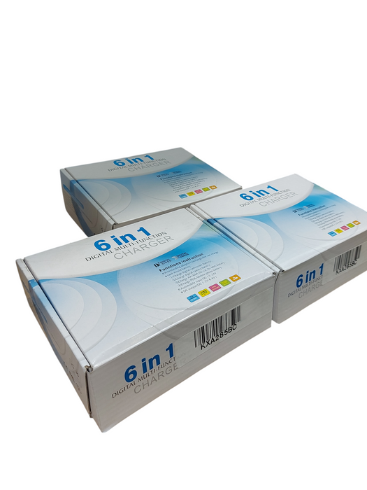 Lot 3x 6 IN 1 DIGTAL MULTI FUNCTION CHARGER