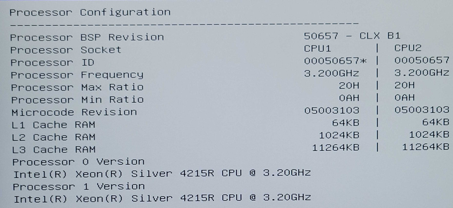 Intel Xeon Silver 4215R SRGZE 3.20GHz 8-Core 16-Thread Processor FCLGA3647 Q_