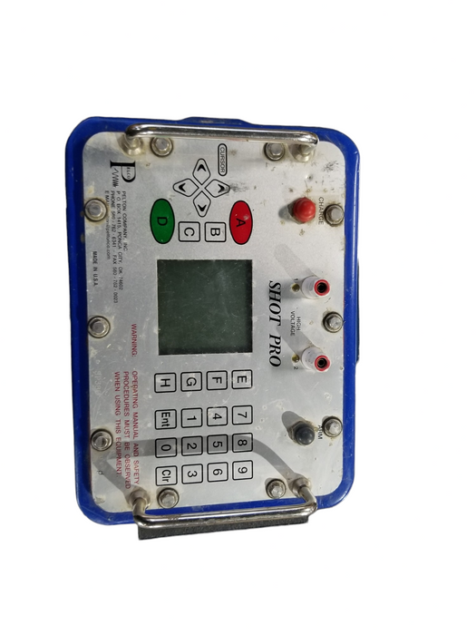 Pelton SHOT PRO Industrial Blasting/Seismic Initiator Controller *READ* Q