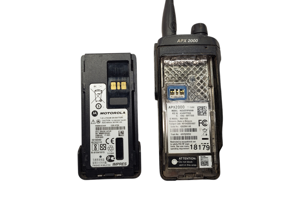 Motorola APX 2000 P25 Portable Radio Walkie-Talkie READ $