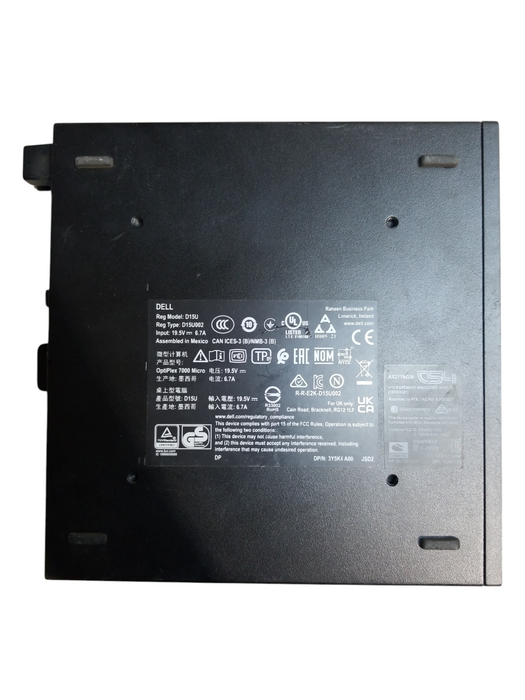 Dell OptiPlex 7000 Micro Intel i5-12500T CPU 16GB RAM 256GB NVMe