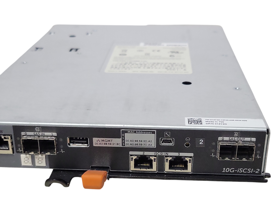 Dell PowerVault MD3800i MD3820i Controller 10G-iSCSI-2 E02M 014Y4D READ _