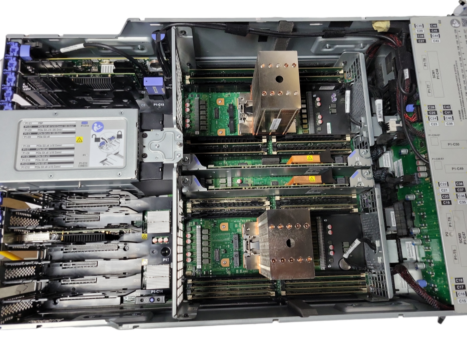 IBM Power 9 System S924, 2x Power 02CY247 CPUs 320GB DDR4, 4x 220V PSUs, SEE Q_