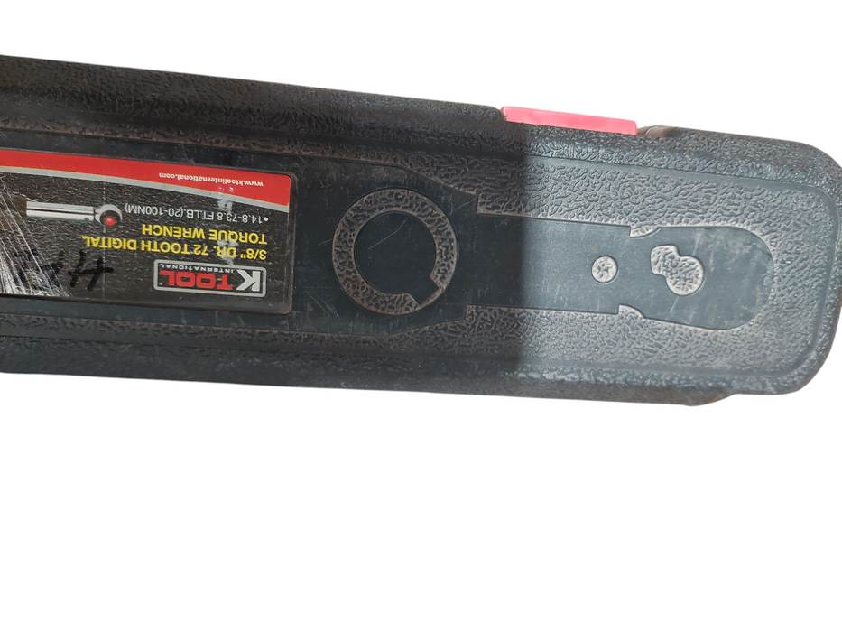 K-Tool KTI-72133  3/8 Dr. 72 Tooth Digital Torque Wrench 14.8-73.8ft-lb  =
