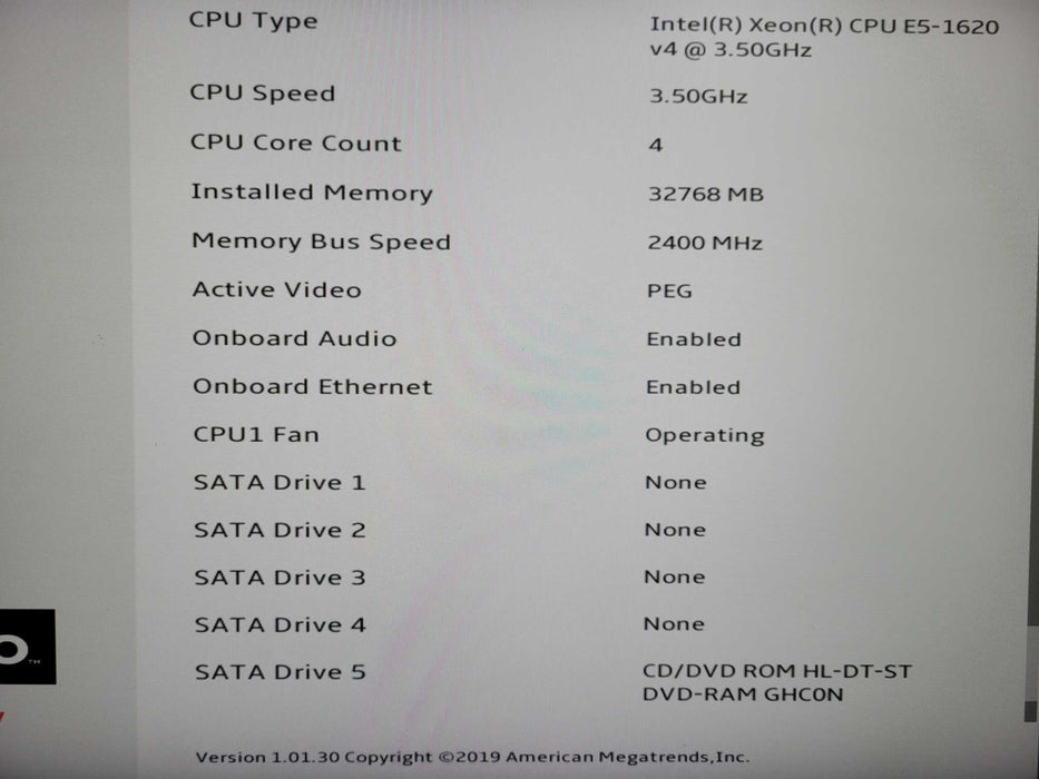 Lenovo ThinkStation P510 | Xeon E5-1620 v4 @3.50GHz, 32GB DDR4, No HDD/GPU  !