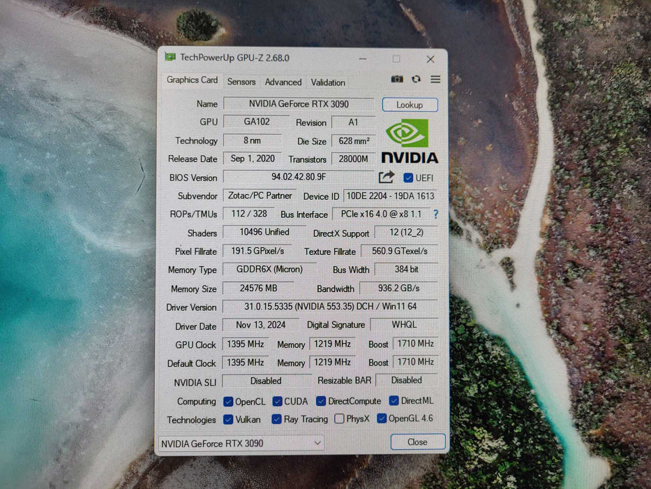 ZOTAC GAMING GeForce RTX 3090 Trinity OC 24GB GDDR6X Graphics Card READ $