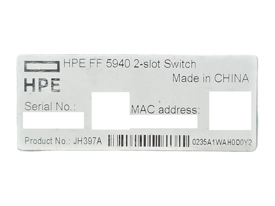 HPE FlexFabric 5940 2-slo t Switch, JH397A