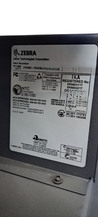 Zebra ZT610 Industrial Barcode Label Printer(Model: ZT61042-T01A100Z)