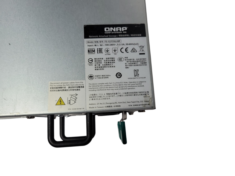 QNAP TS-1277XU-RP 2U RYZEN 5 24GB RAM 12x BAY 1x 10TB HDD !