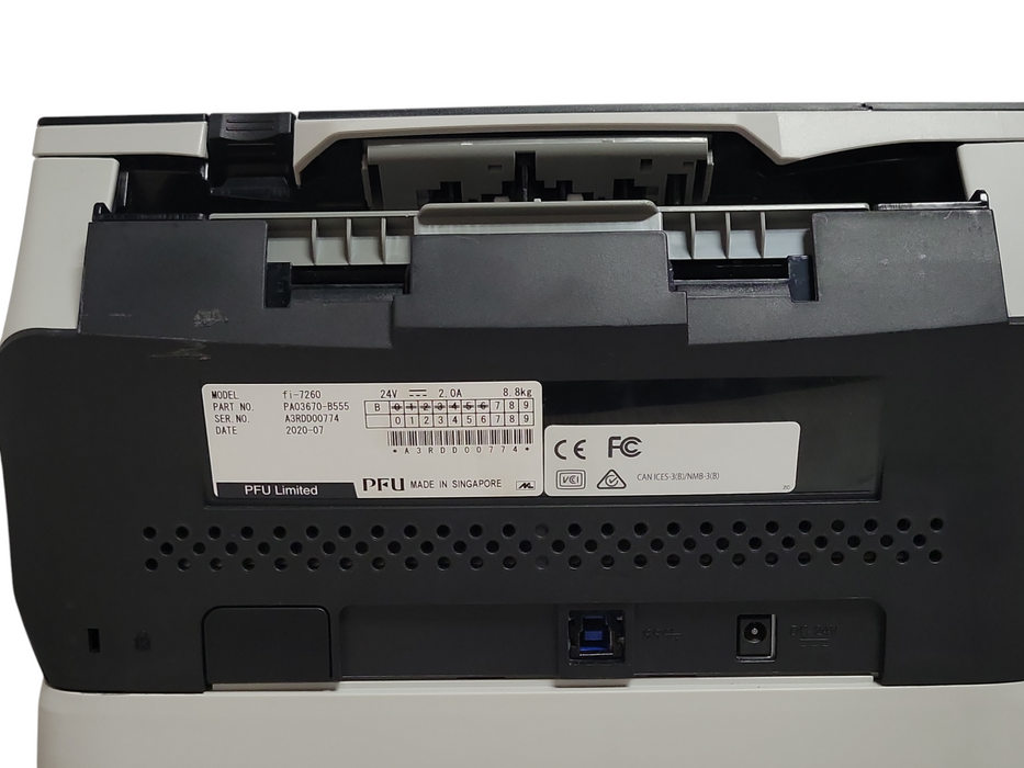 Fujitsu fi-7260 Color Duplex Document Flatbed Scanner PA03670-B555, READ _