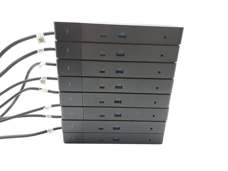 Lot of 8x Dell WD19TB Thunderbolt Dock USB-C Dual DisplayPort K20A )