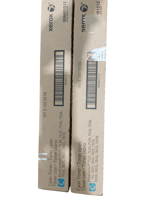 Lot 2x Cyan Toner WorkCentre 75xx 78xx 79xx AltaLink C80xx Sealed 006R01512