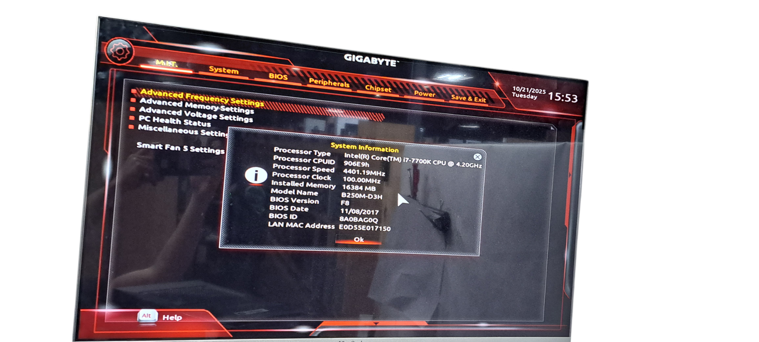 Custom PC i7-7700K|16GB RAM DDR4|256GB m.2|B250M-D3H