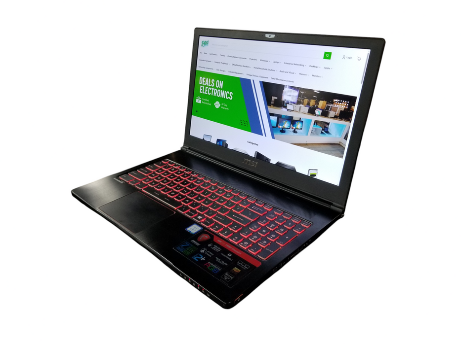MSI GS63 7RD Stealth Core i7-7700HQ @2.80GHz 16GB DDR4 GTX 1050 1TB SSD  Lap200