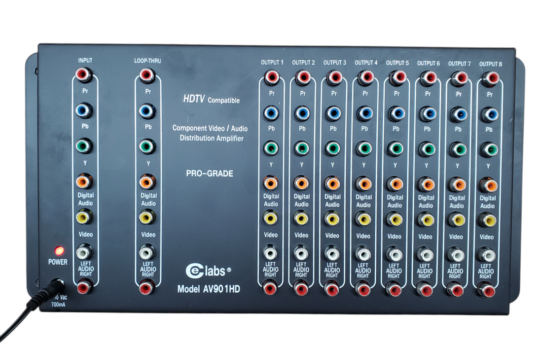 CE Labs AV901 HD HDTV/Component A/V Distribution Amplifier *READ*