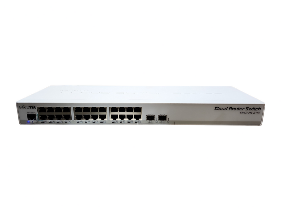 MikroTik CRS326-24G-2S+RM 24 Gigabit Port Switch
