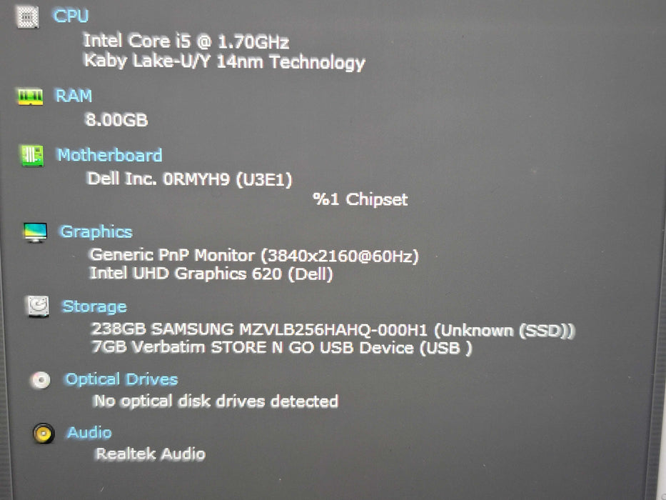 Dell XPS 13 9370 i5-8350U 8GB RAM 256GB SSD 4K TOUCH SCREEN  β BudLap