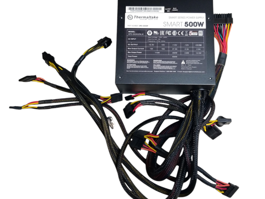 Thermaltake Smart 500W 80 PLUS ATX Non-Modular Power Supply