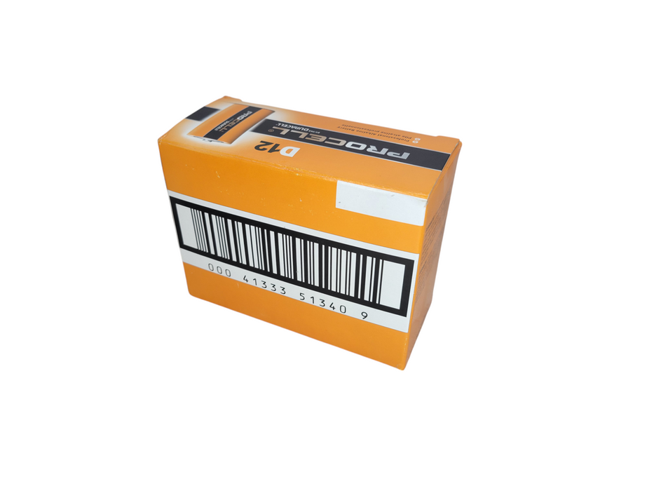 Lot of 12x - Duracell Procell D12  (expired March 2023) Q%