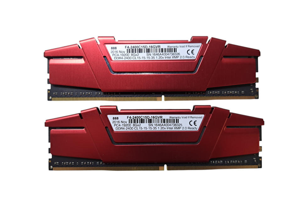 G.SKILL 16GB(2x8GB) DDR4 2400 MHz CL15 Desktop RAM (F4-2400C15D-16GVR) )