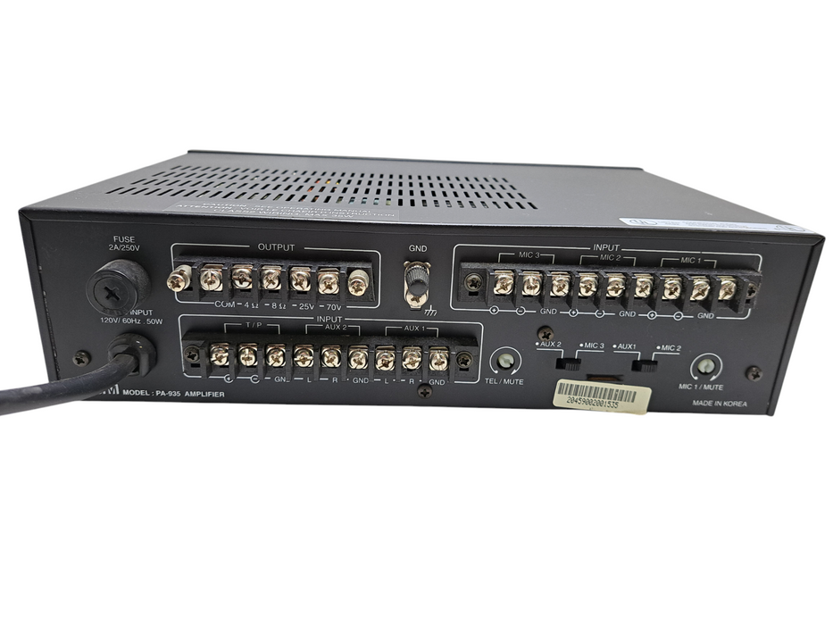 Inter M PA-935 Amplifier 35W Compact Mixer/Amp *READ* )