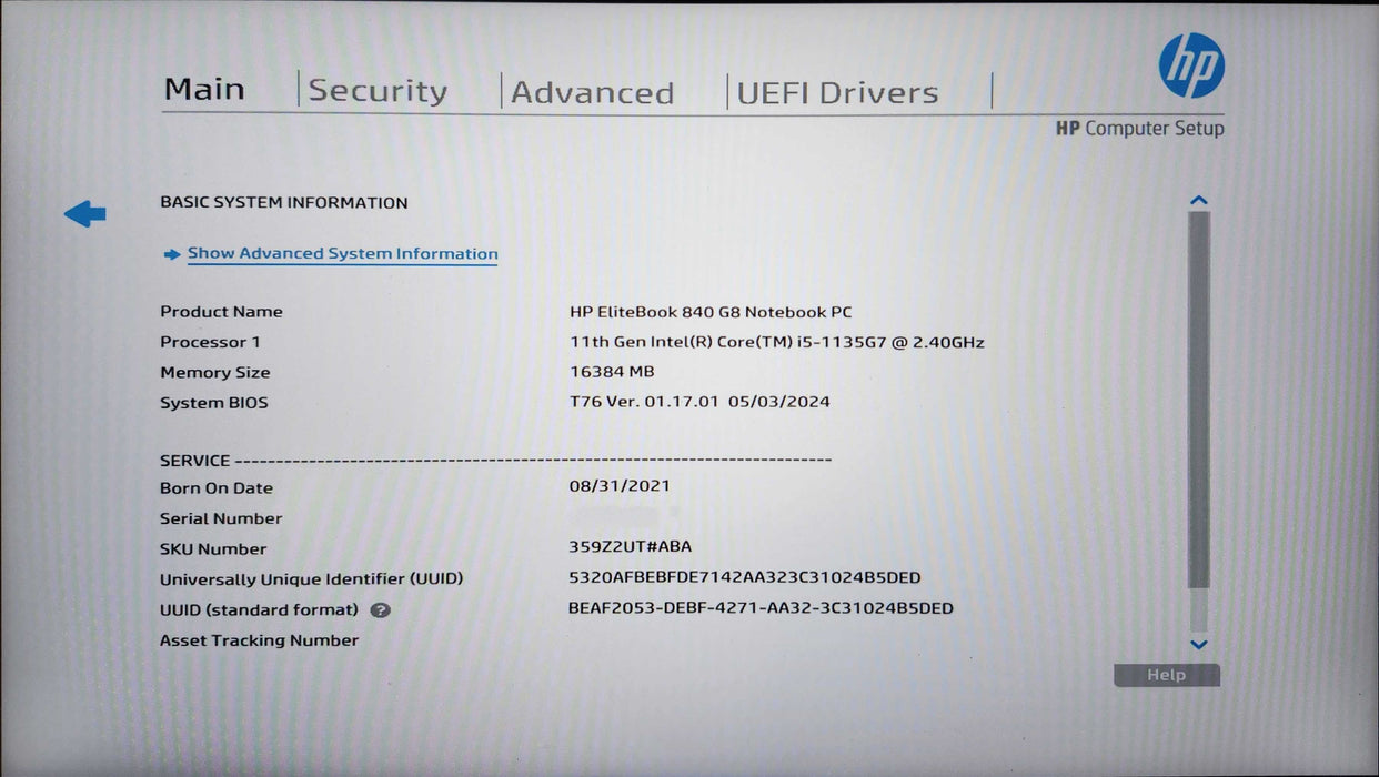 HP EliteBook 840 G8, 5-1135G7 2.40GH, 16GB DDR4, 256GB NVMe, 65W Adapter  Lap200