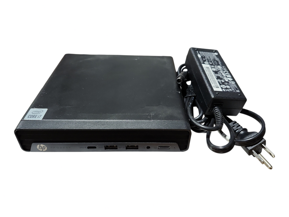 HP ProDesk 600 G6 Mini PC, i7-10700T 2.00GHz, 16GB DDR4, 256GB NVMe, 65W AC