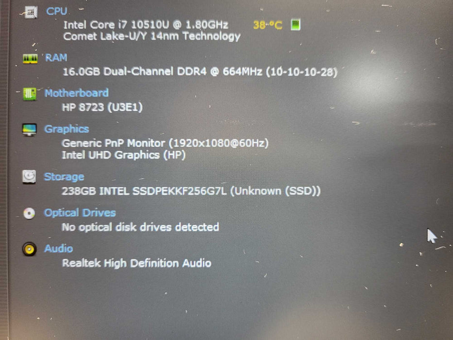 HP EliteBook 840 G7 i7-10510U|16GB RAM|256GB NVMe $ Lap200