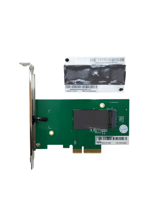 Lenovo PCIe x4 to M.2 SSD Riser Card With Heat Sink FRU P/N: 01AJ832