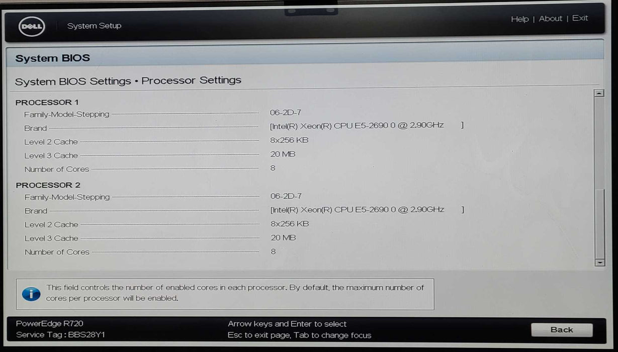 Dell PE R720, 2x Xeon E5-2690 0 2.90GHz, 32GB RAM, PERC H710P Mini, 2xPSU