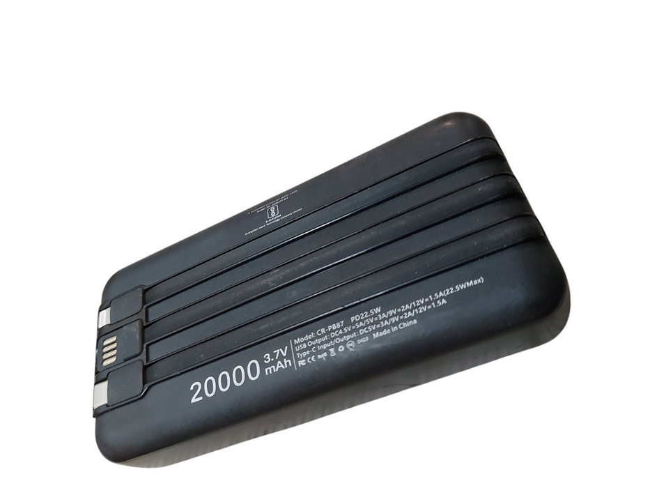 Lot 2x Powerbank 20000 mAh- Assorted Brands- Read Description