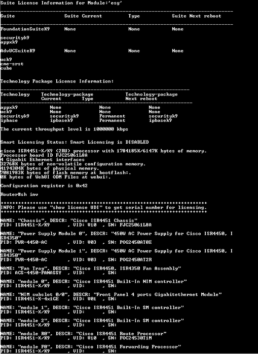 Cisco ISR 4400Series 4451X/K9 V10 - Integrated Services Router Q%