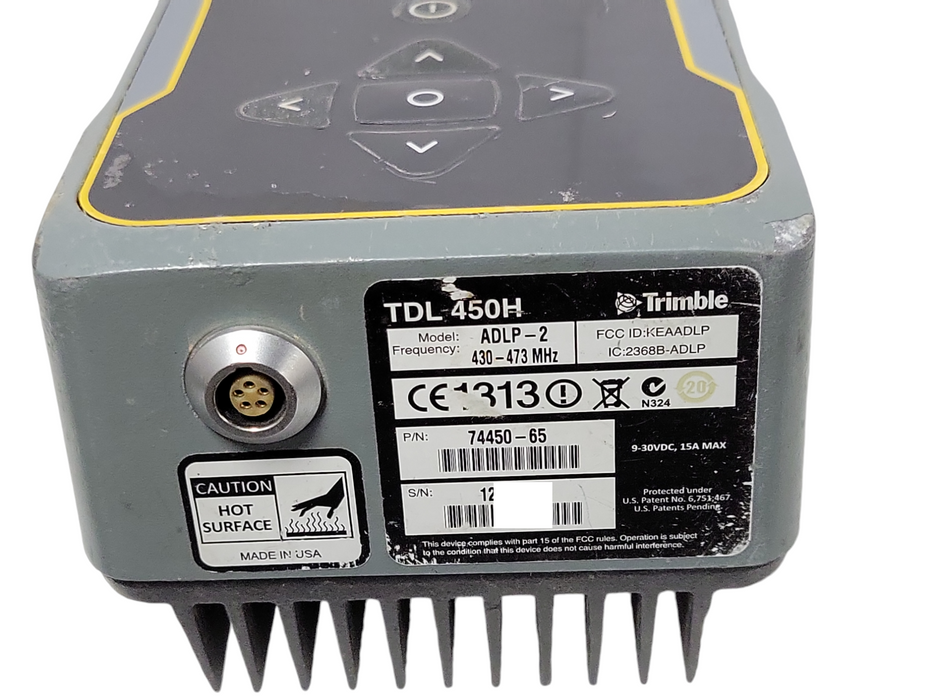 Trimble TDL 450H 430-473MHz Radio Modem 74450-65, READ _