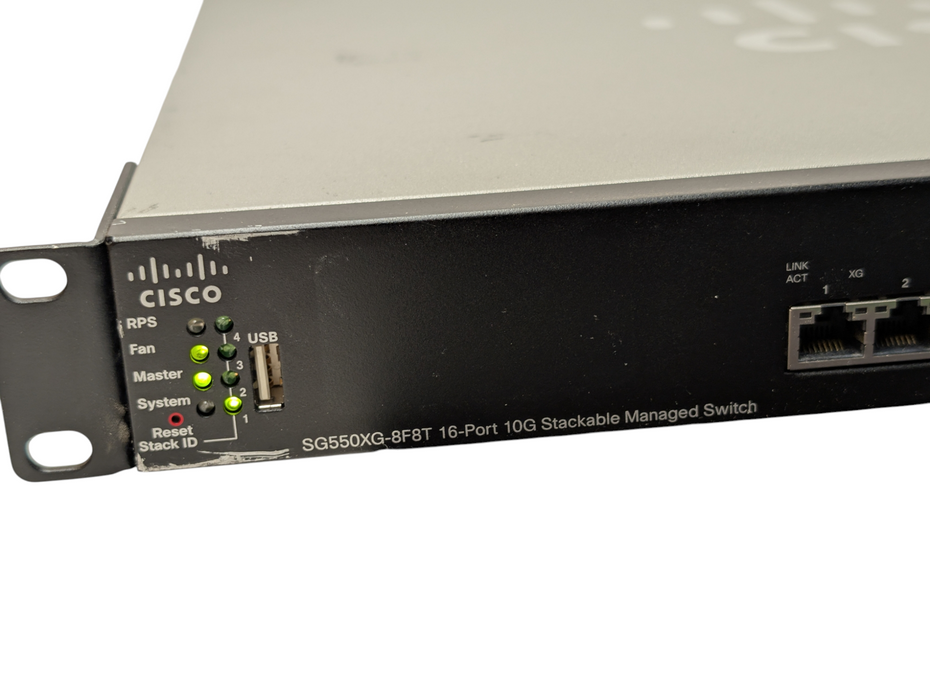Cisco SG550XG-8F8T 16-Port 10G Managed Switch 8x RJ45 4x SPF+ Please READ  -
