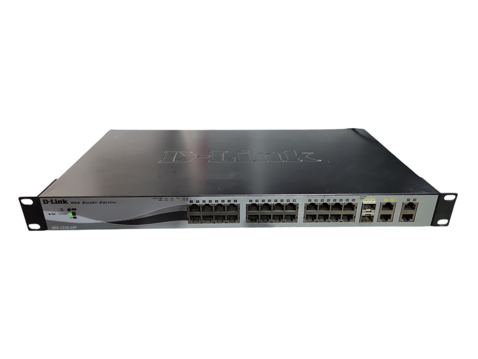 D-Link Web Managed Gigabit with PoE Smart Switch DES-1210-28P 2x SFP Uplinks