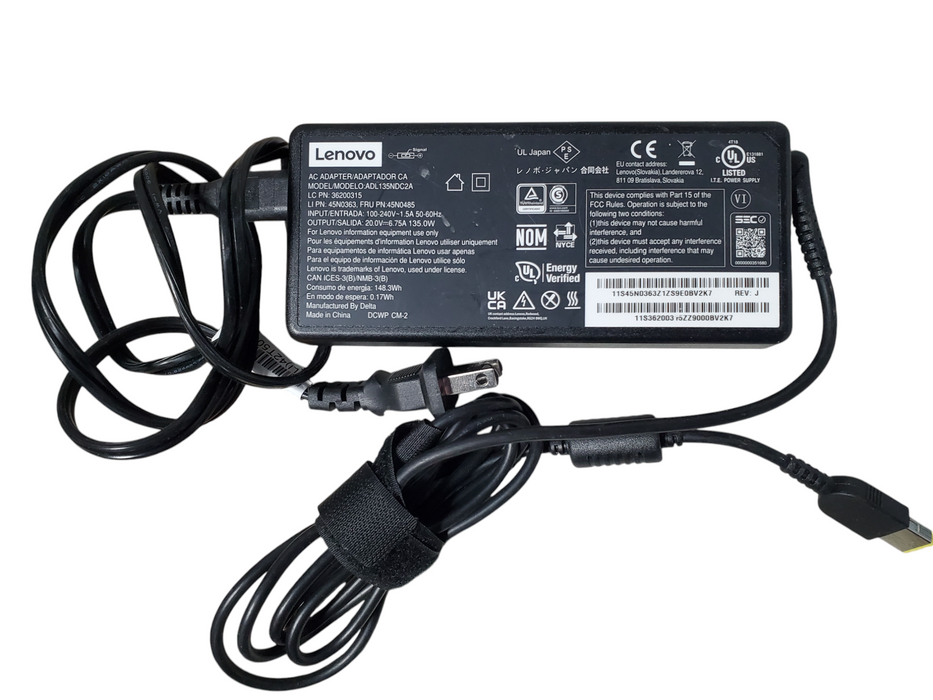 40x Original LENOVO 135W 20V 6.75A ADL135NDC2A 45N0485 AC Adapter  Q