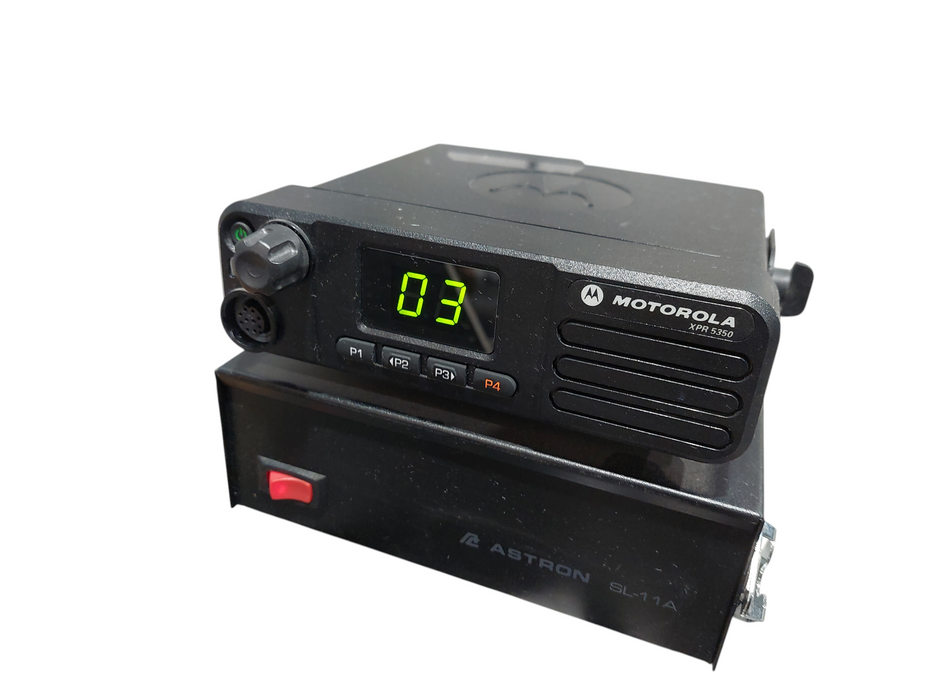 Motorola XPR-5350 CB Radio with Astron SL-11A Power Supply =