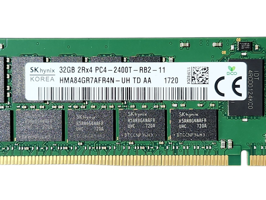 Lot of 2x SKhynix 32GB 2Rx4 PC4-2400T-RB2, DDR4, Server Memory