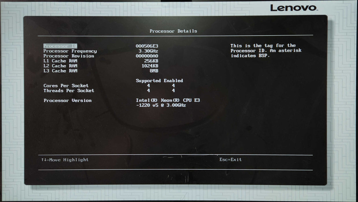 Lenovo x3250 M6 1U 4x3.5", Xeon E3-1220 v5 3.00GHz, 8GB DDR4, 1x 300W PSU
