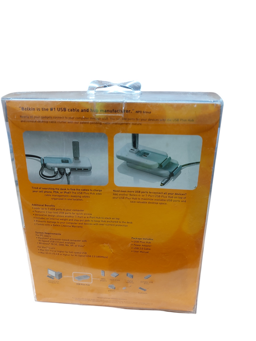 Lot 4x Belkin USB Plus Hub 7 Ports F5U307-WHT