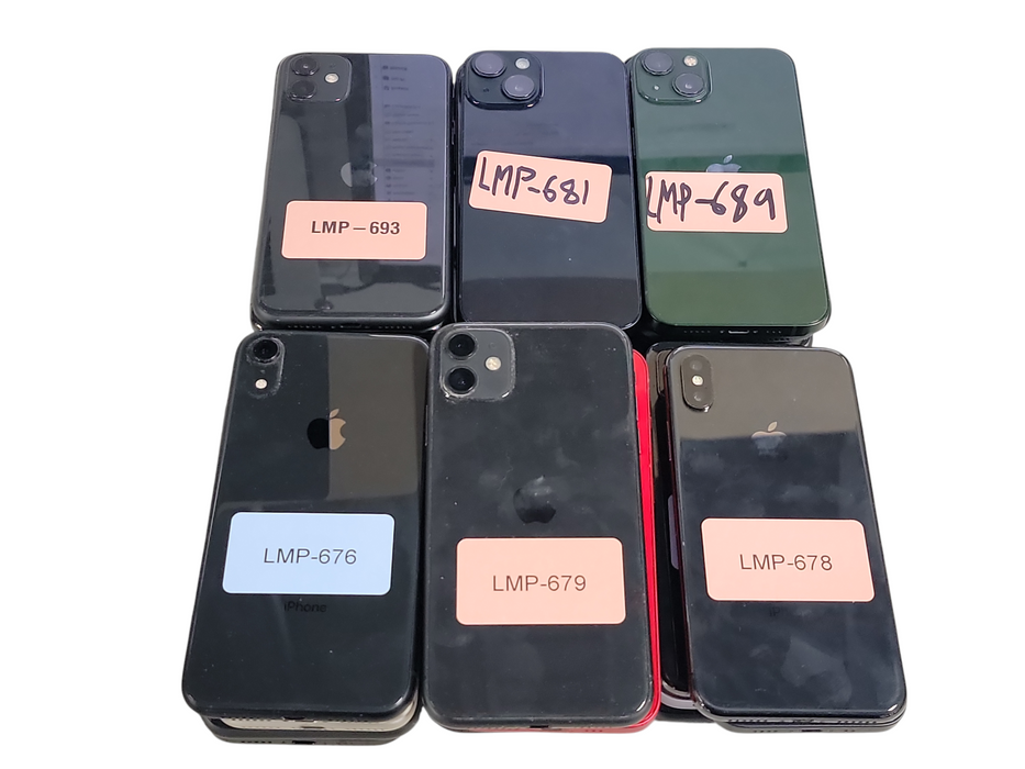 Lot of 30x Apple iPhone's [X to 16 | B Condition][LMP-19] (