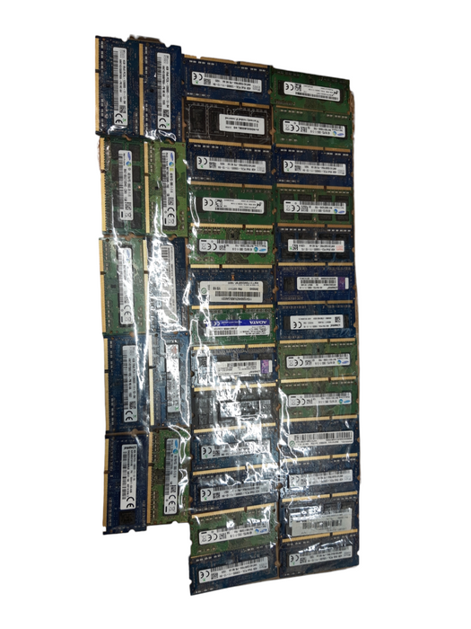 Lot of 144x, Assorted 4GB DDR3 SODIMM RAM