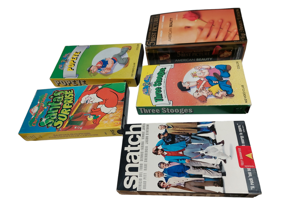 Bundle of 5 VHS movies  =