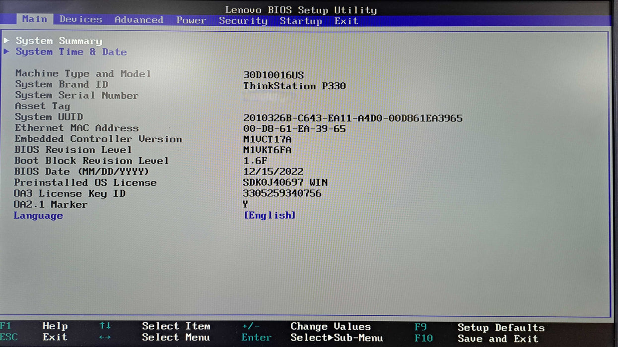 Lenovo ThinkStation P330 SFF | i7-9700 @3.00GHz, 32GB DDR4, 256GB NVMe )