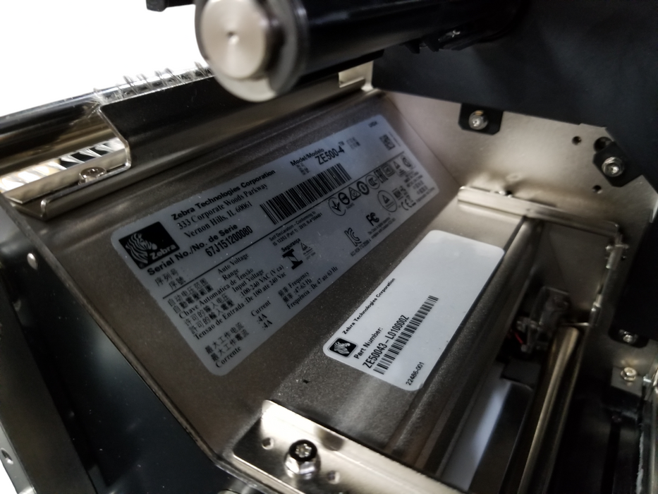 Zebra ZE500 ZE50043-L010000Z Print Engine *Powers On, Untested Further*