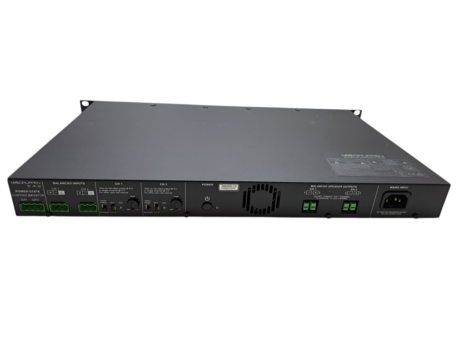 Lab Gruppen E Series 4:2 400 Watt Amplifier with 2 Output Channels *READ* )