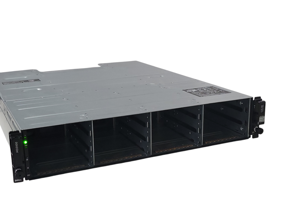 Dell PowerVault MD3400 Storage 12x 3.5" bays 2x 12G-SAS-4 Controller 2x 600W  _